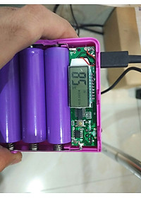 Box sạc dự phòng 2A 8 cell dùng pin 18650 (Đen,chưa pin)