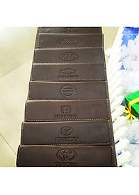 Ví da đựng đăng kiểm, giấy tờ ô tô cao cấp - Bóp đựng giấy tờ xe hơi có logo các dòng xe