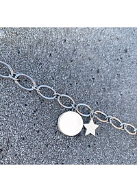 Lắc tay nam nữ xích charm ngôi sao may mắn