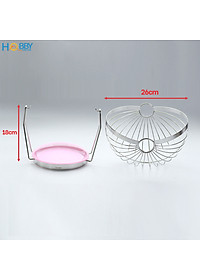 Rổ đựng trái cây decor bàn ăn inox 304 xoay được Hobby Home Decor RTC