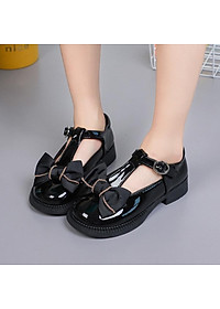 Giày búp bê da bóng điệu đà và duyên dáng cho bé gái 3 4 5 6 7 8 9 10 11 12 tuổi mặc áo dài mix váy công chúa cực xinh GH16