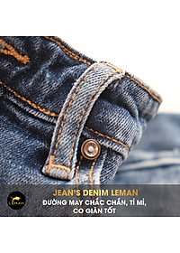 Quần Jean nam Leman xanh trơn JD02 - Slim Form