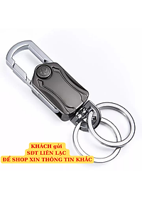 Móc khoá KHẮC TÊN SDT xoay đa năng 5in1 móc chìa khóa xoay Spinner thép ko gỉ A79