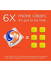 THÙNG VIÊN GIẶT TIDE PODS HE LAUNDRY DETERGENT PODS 42x4 VIÊN (168 VIÊN)