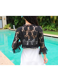 Áo khoác ren tà ngắn 04 C050