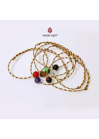 Vòng kết dây đa sắc hạt đá thiên nhiên - Ngọc Quý Gemstones
