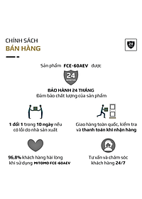 Quạt đứng điện tử có điều khiễn từ xa, hẹn giờ Mitomo FCE-60AEV, công suất 60W, động cơ dây đồng - Bảo hành 2 năm hàng chính hãng