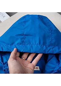 Áo khoác gió bé trai 5-14 tuổi 2 lớp in hình Songoku, Áo gió cho bé bên trong lót cotton vải mền kiểu dáng thời trang