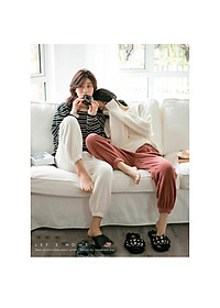 Quần Nỉ Bông Nữ Lông Cừu SIêu Ấm