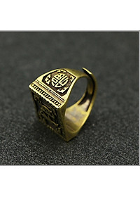  NHẪN NAM TÀI LỘC BẰNG HỢP KIM ĐỒNG THAU CÓ HỘP ĐỰNG nhẫn chữ Tài