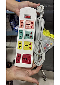 Ổ cắm điện đa năng Honjianda HJD-0448B -13A dây 3 mét hàng chính hãng màu ngẫu nhiên