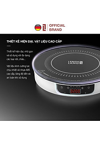 Bếp từ đơn LEBENLANG LBII5505S mặt kính chịu lực, có chức năng hẹn giờ, cài đặt thời gian nấu, công suất 2000W - hàng chính hãng