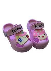 Dép sục bé gái 1 - 4 tuổi nhựa mềm cao cấp đi mưa đi nắng nhanh ráo nước hình nấm dễ thương D25