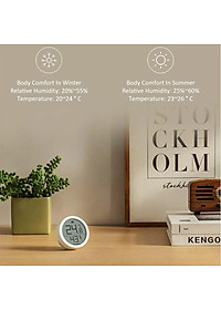 Nhiệt kế và độ ẩm kế điện tử Xiaomi Qingping BLE 5.0 hỗ trợ đo tự động tương thích với ứng dụng Mi Home