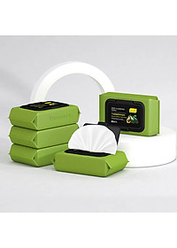 Bịch 80 Khăn Giấy Ướt Tẩy Trang Tinh Dầu Bơ Hamart Sạch Sâu Dưỡng Ẩm Da Mặt Hiệu Quả Tiện Lợi