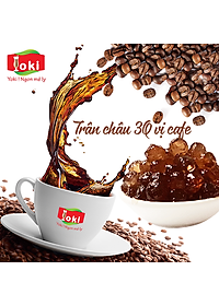 Trân châu 3Q vị cafe Yoki dai, giòn, quyện với vị đắng nhe thơm nồng nàn của cafe