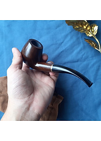 Tẩu thuốc gỗ mun cao cấp sang trọng ( tặng kèm túi vải đựng tẩu)