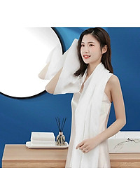 Khăn Tắm 70x140cm Dạng Nén Bằng Cotton Tiện Lợi Dùng Một Lần - Khăn Nén Du Lịch - Khăn Nén Spa - màu xanh