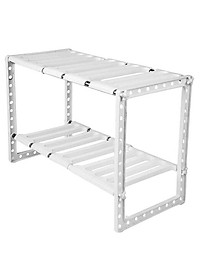 Kệ Để Đồ Gầm Trạn Nhà Bếp Nhà Tắm Kệ Trang Trí 2 Tầng Đa Năng Cao Cấp - Nhỏ Gọn - Tiện Dụng - Chắc Chắn- Hàng Chính Hãng MINIIN