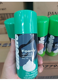 Bọt cạo râu Gillette Foamy Methol  175g hương chanh và hương bạc hà
