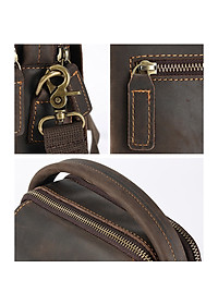 Túi đeo chéo nam DA BÒ THẬT phong cách mới  - BEE GEE TDCN9197