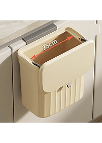 Thùng Rác Treo Tủ Bếp, Treo Nhà Vệ Sinh Nắp Lật 2 Chiều Bằng Nhựa PP Cao cấp - Hàng chính hãng (Màu ngẫu nhiên)