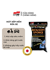 Mút Xốp Mềm Rửa Xe Chuyên Dụng Rich & Soft Sponge C-142 Soft99