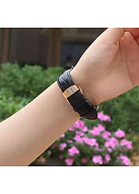 Dây Đồng Hồ Da Cá Sấu Đen Size 14/16/18/20/22/24/26mm - Dây Đeo Da Cá Sấu Thật 100% - Bảo Hành 12 Tháng