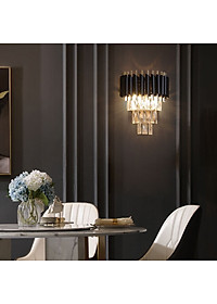 Đèn gắn tường ANGAR pha lê 3 tầng sang trọng trang trí nội thất hiện đại - (103).