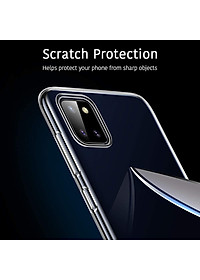 Ốp lưng dẻo silicon cho Samsung Galaxy Note 10 Lite hiệu HOTCASE Ultra Thin (siêu mỏng 0.6mm, chống trầy, chống bụi) - Hàng nhập khẩu