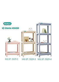 Kệ chữ nhật để đồ đa năng Osaka HOKORI 2 tầng nhựa VIỆT NHẬT cao cấp - Đựng đồ phòng tắm, gia vị, úp chén bát - Hàng chính hãng