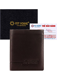 Ví Nam Kiểu Đứng Sọc Ngang Huy Hoàng HT2140 (12.5 x 10 cm) - Nâu