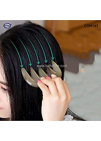 Lược sừng răng thưa thần thánh - COH143 (Size: S - 9cm) Massage đầu giúp lưu thông máu đả thông kinh mạch