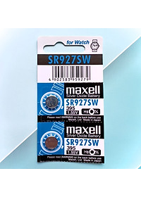 Vỉ 5 Viên Pin SR927SW / 395 / G7 Maxell Nhật Bản 1.55V Đồng Hồ Đeo Tay