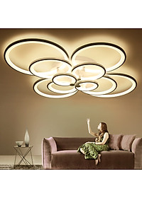 Đèn trần LED 8 cánh 3 chế độ ánh sáng có điều khiển từ xa tăng giảm GOLDSEEELAMP
