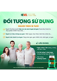 [Tặng Qik Hair Nữ 15v] Combo 4 Hộp 30v -  Viên Uống Bổ Gan Hewel Ecogreen – Giải Độc Gan Mát Gan, Hỗ Trợ Tiêu Hóa
