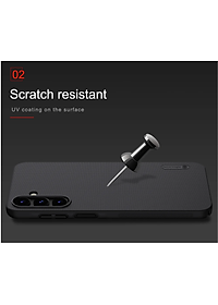 Ốp Lưng Sần chống sốc cho Samsung Galaxy  A16 , A35 , A55 . A15 , A25 hiệu Nillkin Super Frosted Shield - Hàng Chính Hãng