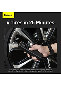 Máy bơm lốp xe hơi kỹ thuật số thông minh Baseus Mini Air Compressor 12V 150PSI (hàng chính hãng)