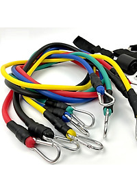 Dây Đàn Hồi Tập Gym+ Tặng Kèm 1 Bộ Dây Tập Thể Lực 5 Màu - Bộ 11 Dây Kéo Tập Thể Dục, Dây Cao Su Tập Gym, Dây Đàn Hồi Tập Thể Hình, Dây Đàn Hồi Tập Gym, Bộ Dây Tập Thể Lực 11 Món