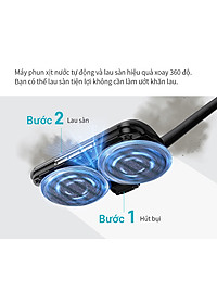 Máy hút bụi không dây Lock&lock ENV356GRY đa năng cầm tay 3 trong 1 (lau sàn, hút bụi, hút bụi giường nệm), động cơ BLDC (350W) - Hàng chính hãng