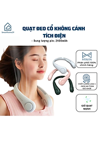 Nơi bán Quạt Đeo Cổ Tích Điện Mini Không Cánh Tiện Lợi, Quạt Quàng Cổ 3 Cấp Độ, Kiểu Dáng Thể Thao, Sạc USB