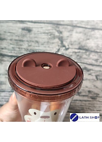 Ly nhựa 2 lớp LocknLock Animal 520ml