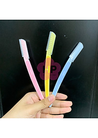 Dao Cạo Lông Mày Cán Dài Kai Pretty 01628-GA0053 (Set 3 cây)