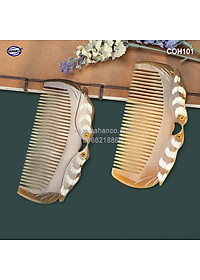 Lược sừng chim đôi giá rẻ (Size: S - 10cm) COH101 - Tượng trưng cho tình yêu và hòa bình - Chăm sóc tóc