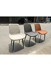 Bộ bàn ăn mặt đá phiến ceramic bóng chân chéo chữ X kết hợp ghế Nelson trám đẹp hiện đại