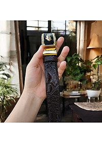 Dây Nịt Da Cá Sấu [DÂY LIỀN NGUYÊN CON] Da Lưng Cá Sấu Có Gù, Gai Và Vây Rất Đẹp