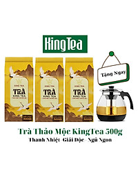 [4 Túi Tặng 1] 4 Túi Trà Thảo Mộc Kingtea Tốt cho Dạ Dày, Ổn Định Huyết Áp, Hạ Men Gan , Mỡ Máu Và Ngăn Ngừa Ung Thư Giúp Ngủ Ngon