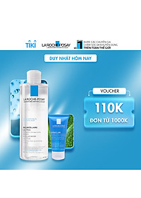 Bộ sản phẩm nước tẩy trang làm sạch sâu giàu khoáng dành cho da nhạy cảm La Roche Posay Micellar Water Ultra Sensitive Skin