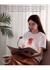 Đèn đọc sách kẹp bàn BASEUS Comfort Reading Mini Clip Lamp không dây cảm ứng