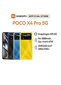 Điện thoại Xiaomi POCO X4 Pro 5G 6GB/128GB 8GB/256GB | Snapdragon 695 5G | Camera 108MP – hàng chính hãng